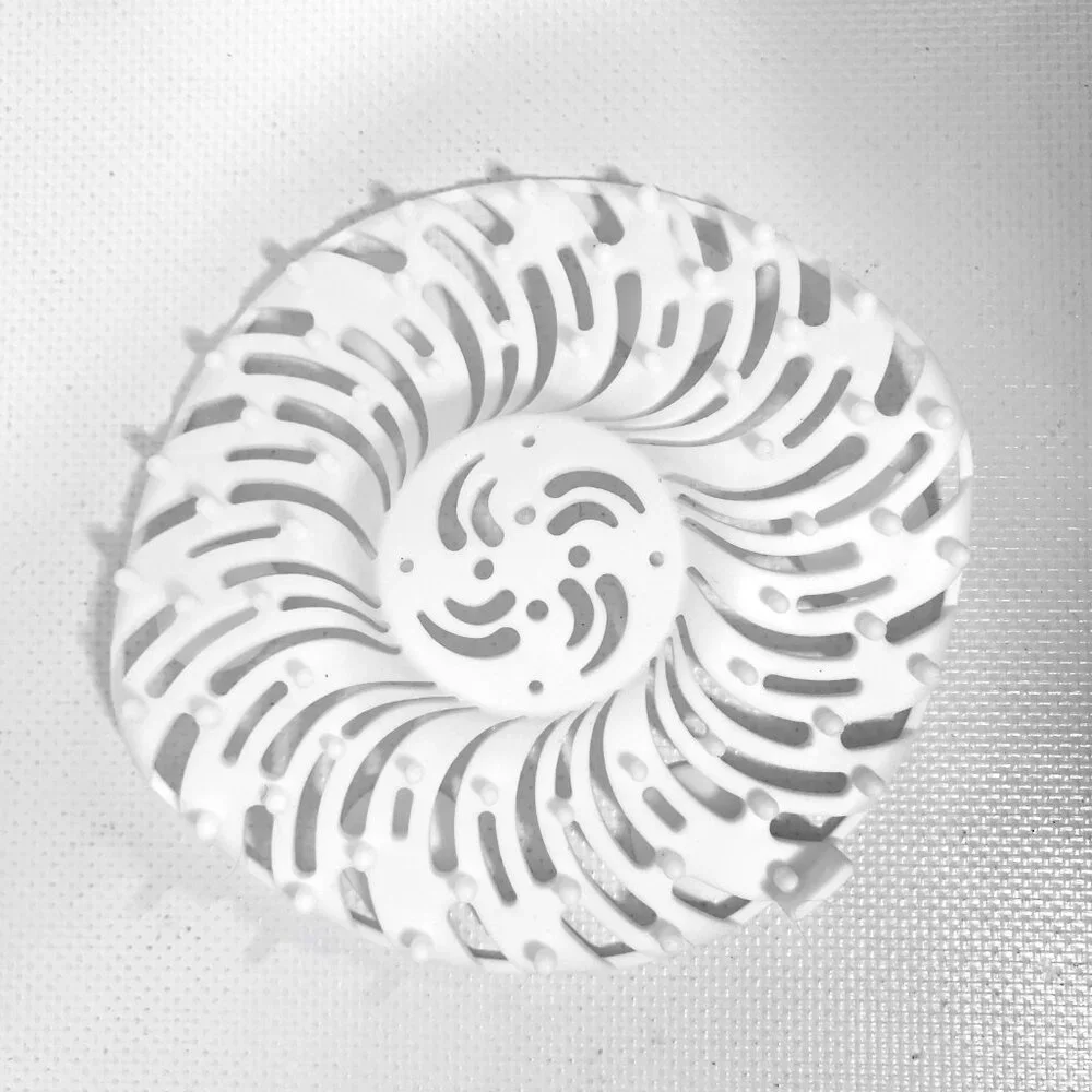 Bathtub Shower Hair Catcher White Silicone